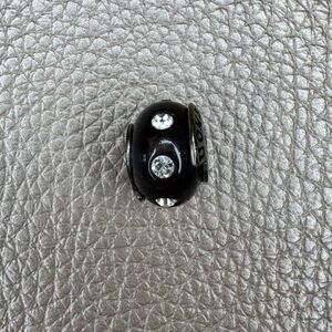 Helzberg Diamonds - Black Resin & Crystal Charm